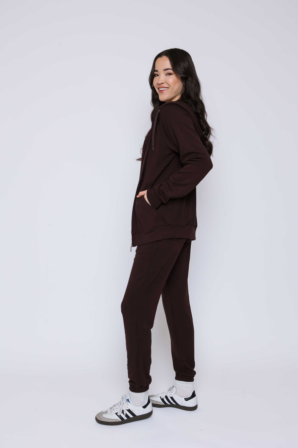 Tina-Luxe Fleece Oversized Zip Hoody